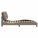 sengeramme uden madras Hvar Taupe 120x200 cm Stof