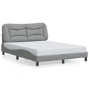 sengeramme uden madras Hvar 140x190 cm stof lysegrå