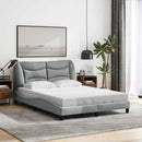 sengeramme uden madras Hvar 140x190 cm stof lysegrå