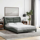 sengeramme uden madras Hvar 140x190 cm stof mørkegrå