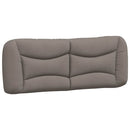 sengeramme uden madras Hvar 140x190 cm stof gråbrun