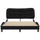 sengeramme uden madras Hvar 140x200 cm stof sort