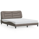 sengeramme uden madras Hvar 160x200 cm stof gråbrun