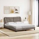 sengeramme uden madras Hvar 160x200 cm stof gråbrun