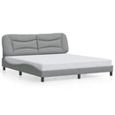 sengeramme uden madras Hvar 180x200 cm stof lysegrå