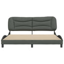 sengeramme uden madras Hvar 180x200 cm stof mørkegrå
