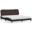 sengeramme uden madras Hvar 180x200 cm stof mørkebrun