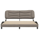 sengeramme uden madras Hvar 180x200 cm stof gråbrun