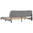 sengeramme uden madras Hvar 200x200 cm stof lysegrå