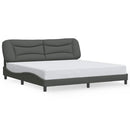 sengeramme uden madras Hvar 200x200 cm stof mørkegrå
