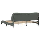 sengeramme uden madras Hvar 200x200 cm stof mørkegrå