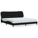 sengeramme uden madras Hvar 200x200 cm stof sort