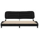 sengeramme uden madras Hvar 200x200 cm stof sort
