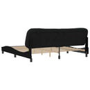 sengeramme uden madras Hvar 200x200 cm stof sort