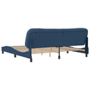 sengeramme uden madras Hvar 200x200 cm stof blå