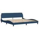 sengeramme uden madras Hvar 200x200 cm stof blå