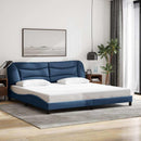 sengeramme uden madras Hvar 200x200 cm stof blå