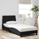 sengeramme uden madras Hanko 80x200 cm fløjl sort