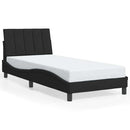 sengeramme uden madras Hanko 90x190 cm fløjl sort