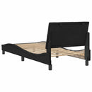 sengeramme uden madras Hanko 90x190 cm fløjl sort