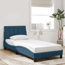 sengeramme uden madras Hanko 90x190 cm fløjl blå