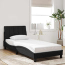 sengeramme uden madras Hanko 90x200 cm fløjl sort