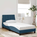 sengeramme uden madras Hanko 90x200 cm fløjl blå