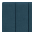 sengeramme uden madras Hanko 140x190 cm velour blå