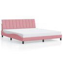 sengeramme uden madras Hanko 180x200 cm fløjl pink