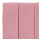 sengeramme uden madras Hanko 180x200 cm fløjl pink