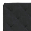 sengeramme uden madras 80x200 cm fløjl sort