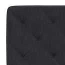 sengeramme uden madras Sort 140x200 cm Fløjl