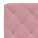 sengeramme uden madras 140x200 cm fløjl pink