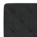 sengeramme uden madras Sort 160x200 cm Fløjl