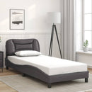 sengeramme uden madras Hvar 80x200 cm kunstlæder grå