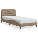 sengeramme uden madras Hvar 80x200 cm kunstlæder cappuccinofarvet