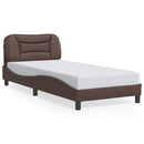 sengeramme uden madras Hvar 90x200 cm kunstlæder brun
