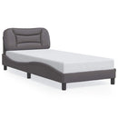 sengeramme uden madras Hvar 90x200 cm kunstlæder grå