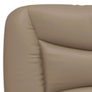 sengeramme uden madras Hvar 100x200 cm kunstlæder cappuccinofarvet