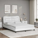 sengeramme uden madras Hvar 120x200 cm kunstlæder hvid