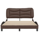 sengeramme uden madras Hvar 120x200 cm kunstlæder brun