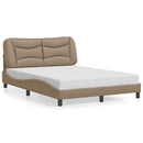 sengeramme uden madras Hvar 120x200 cm kunstlæder cappuccinofarvet