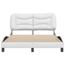 sengeramme uden madras Hvar 140x190 cm kunstlæder hvid