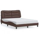 sengeramme uden madras Hvar 140x190 cm kunstlæder brun
