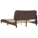sengeramme uden madras Hvar 140x190 cm kunstlæder brun