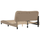sengeramme uden madras Hvar 140x190 cm kunstlæder cappuccinofarvet