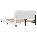 sengeramme uden madras Hvar 140x200 cm kunstlæder hvid
