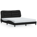 sengeramme uden madras Hvar 160x200 cm kunstlæder sort