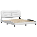 sengeramme uden madras Hvar 160x200 cm kunstlæder hvid