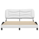 sengeramme uden madras Hvar 160x200 cm kunstlæder hvid